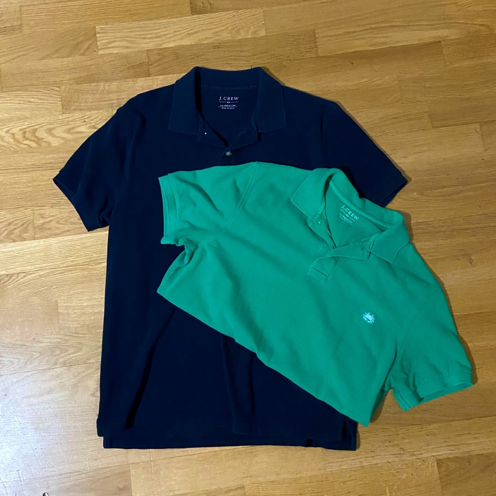 2 J Crew Men’s Polos Size M